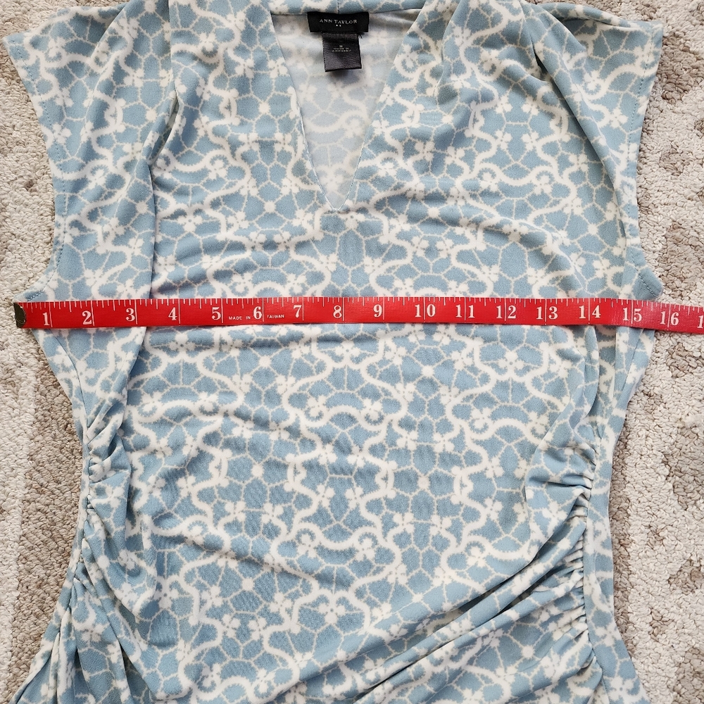 Ann Taylor Patterned Ruched Top - image 5